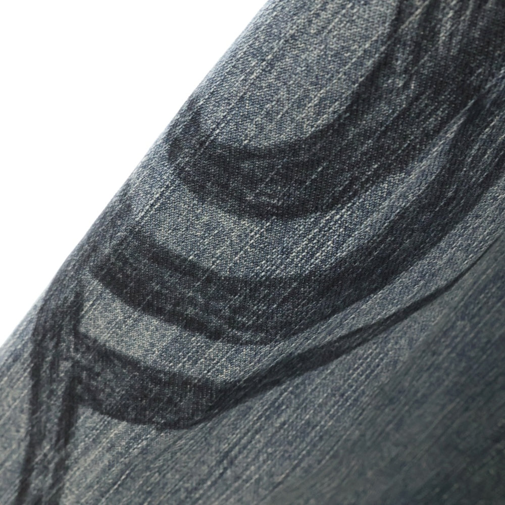 BALENCIAGA(バレンシアガ) Y2K袖トライバルデニムジャケット インディゴ 809457 TRW77