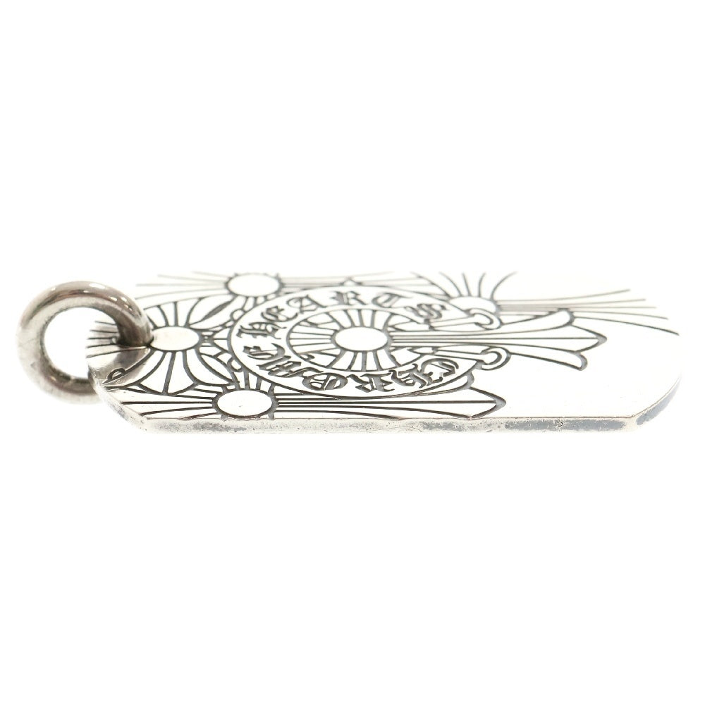 CHROME HEARTS(クロムハーツ) D TAG LRG GOD BLESS ゴッドブレスドッグタグ ラージドッグタグネックレストップ シルバー