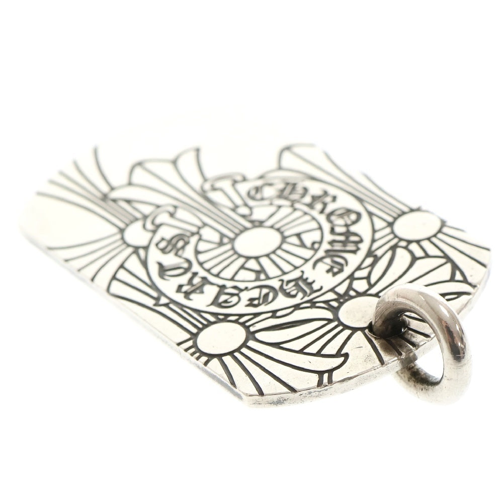 CHROME HEARTS(クロムハーツ) D TAG LRG GOD BLESS ゴッドブレスドッグタグ ラージドッグタグネックレストップ シルバー