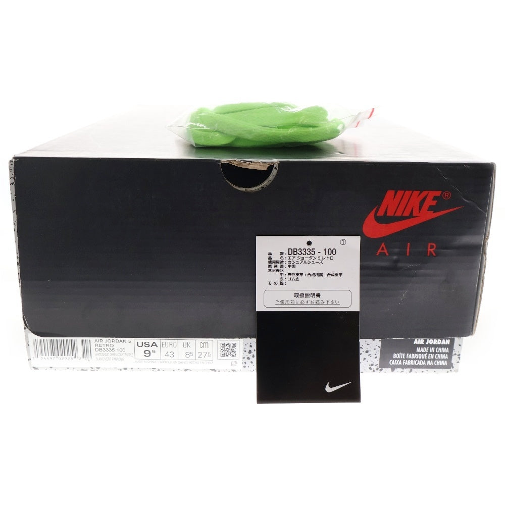 NIKE(ナイキ) AIR JORDAN5 RETRO ALTERNATE BEL-AIR DB3335-100 エアジョーダン5 レトロ ハイカットスニーカー ベルエア ホワイト US9.5/27.5cm
