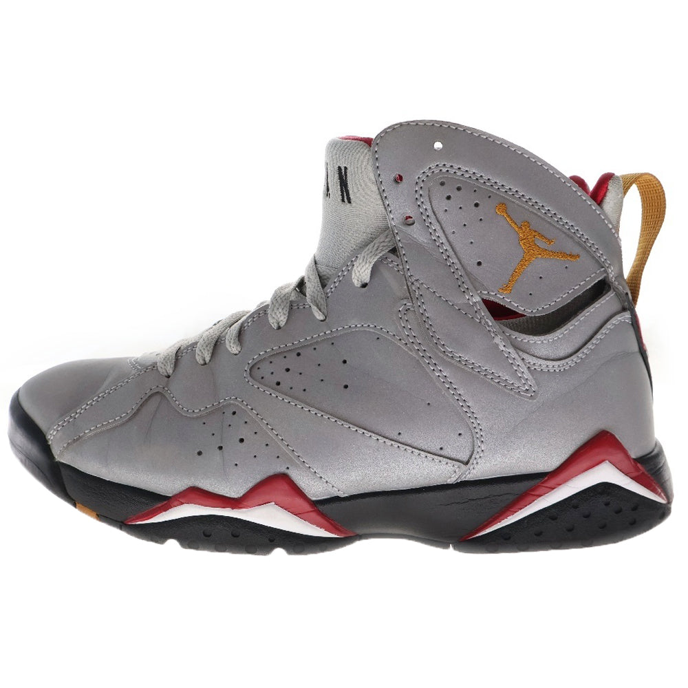 NIKE(ナイキ) AIR JORDAN7 RETRO REFLECTIVE CARDINAL BV6281-006 エアジョーダン7 ハイカットスニーカー リフレクティブ シルバー US9/27cm