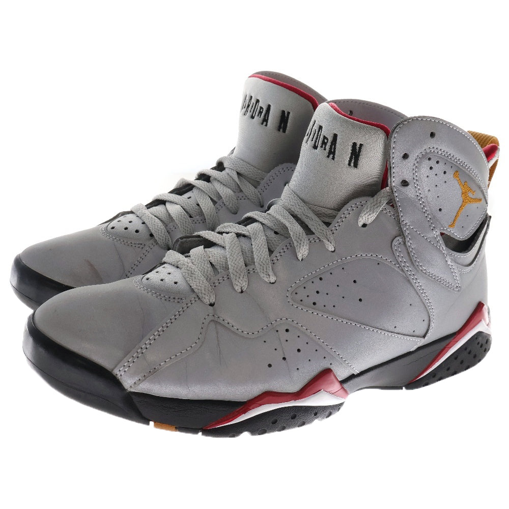 NIKE(ナイキ) AIR JORDAN7 RETRO REFLECTIVE CARDINAL BV6281-006 エアジョーダン7 ハイカットスニーカー リフレクティブ シルバー US9/27cm