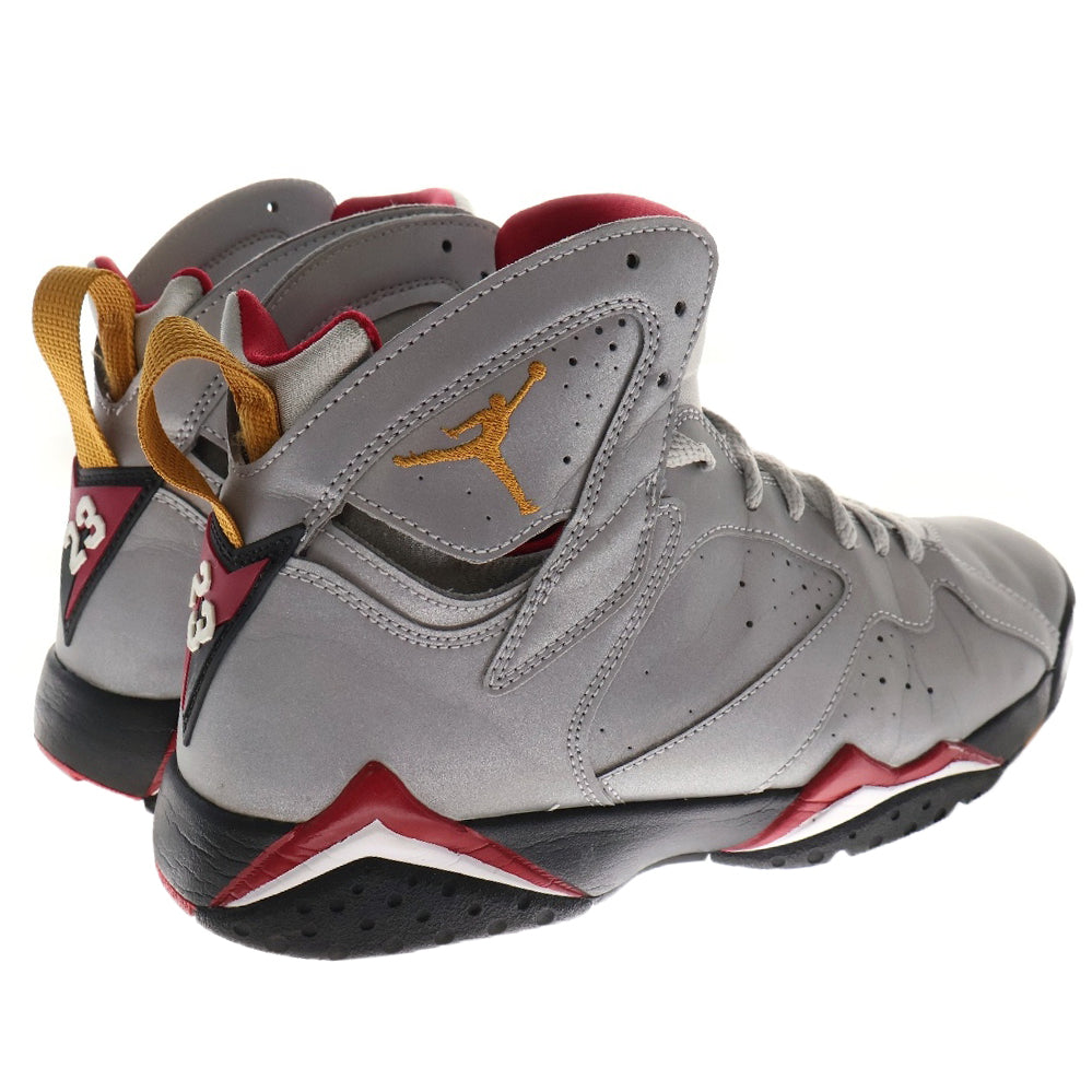 NIKE(ナイキ) AIR JORDAN7 RETRO REFLECTIVE CARDINAL BV6281-006 エアジョーダン7 ハイカットスニーカー リフレクティブ シルバー US9/27cm