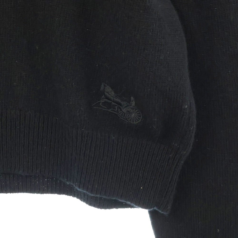 CELINE(セリーヌ) 馬車刺繍 カシミヤ タートルネックニット ブラック レディース 2A88T207O