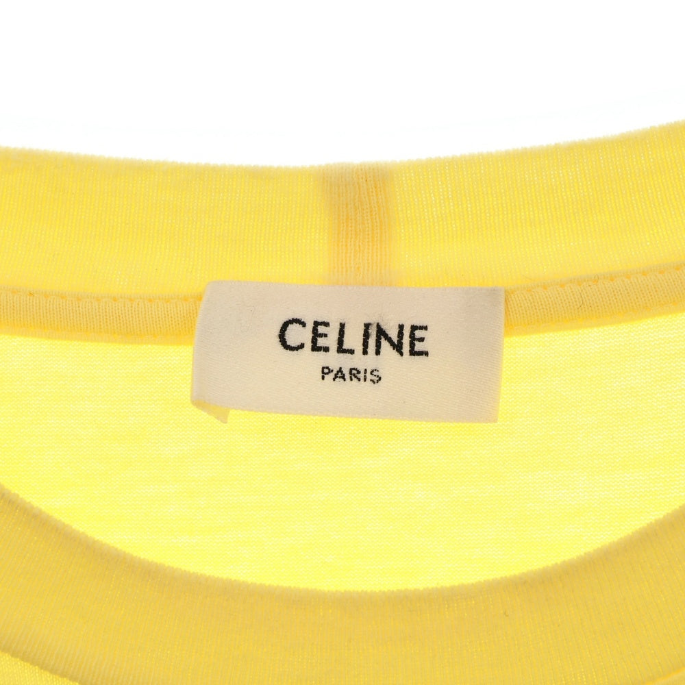 CELINE(セリーヌ) Loose S/S Tee フロントロゴルーズ半袖Tシャツ イエロー 2X681501F