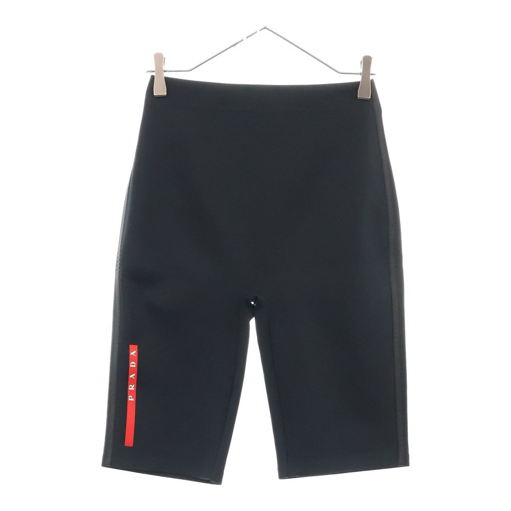 PRADA(プラダ) ダブルジャージー バイカーショーツ ブラック レディース 132373