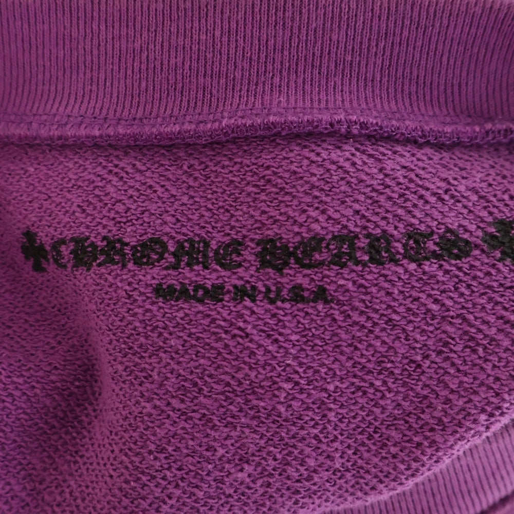 CHROME HEARTS(クロムハーツ) PPO IWANT MORE NOT LESS HD PLVR MATTY BOYプリント スウェットトレーナー パープル