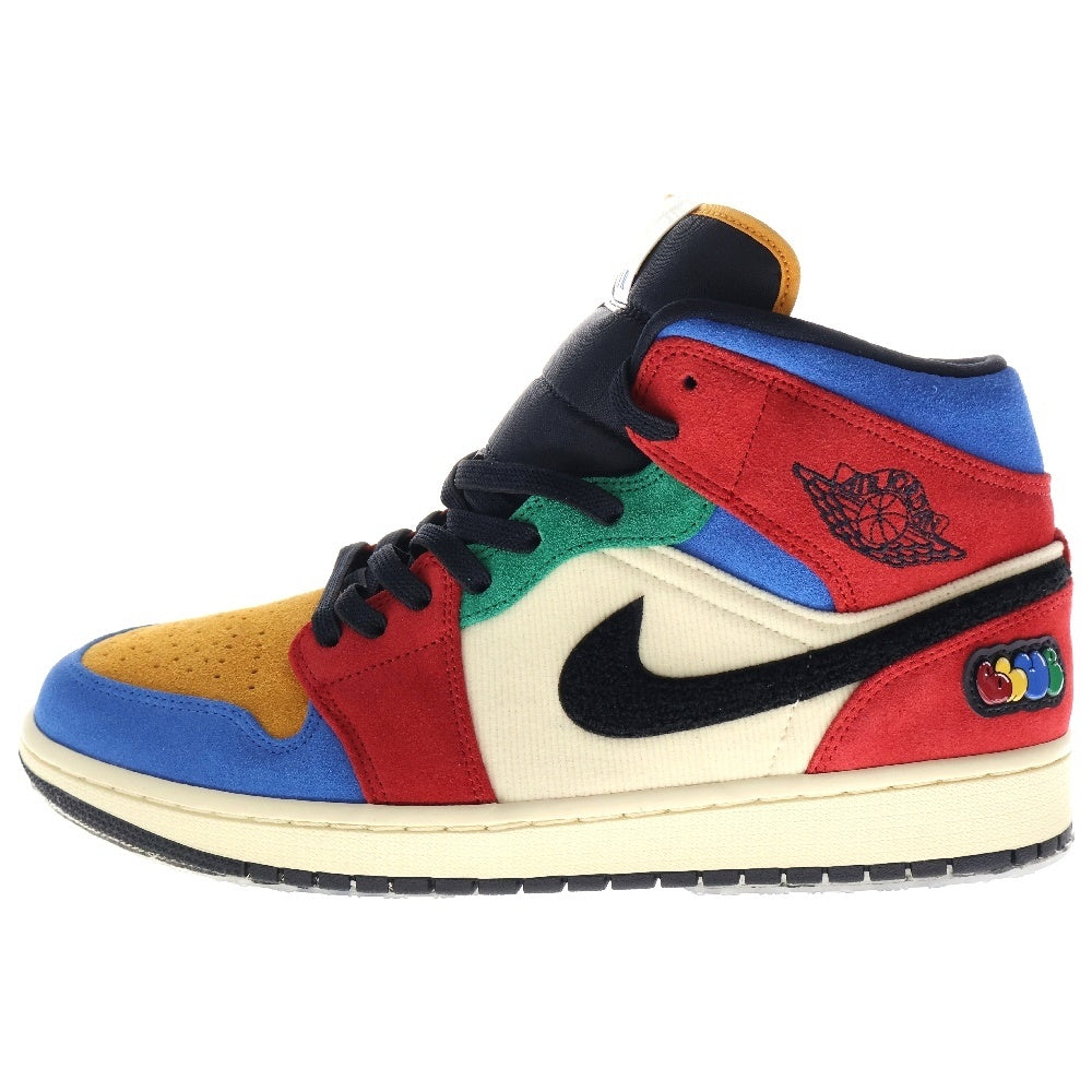 NIKE(ナイキ) ×BLUE THE GREAT AIR JORDAN 1 MID FEARLESS MULTI CU2805-100 ブルーザグレート エアジョーダン1 フィアレス ミッドカットスニーカー マルチカラー US12/30cm