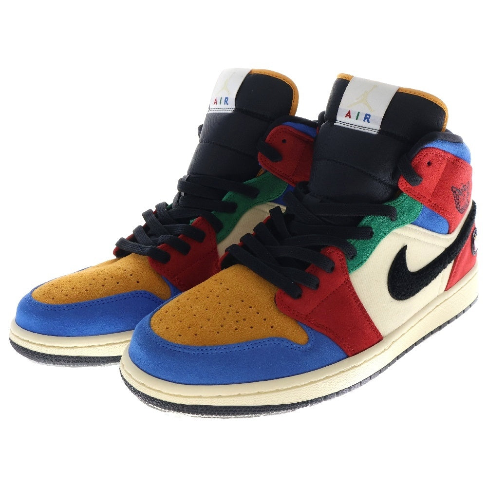 NIKE(ナイキ) ×BLUE THE GREAT AIR JORDAN 1 MID FEARLESS MULTI CU2805-100 ブルーザグレート エアジョーダン1 フィアレス ミッドカットスニーカー マルチカラー US12/30cm