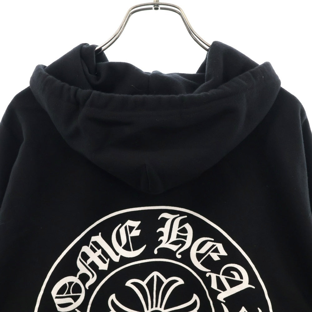 CHROME HEARTS(クロムハーツ) SWTSHRT PLVR ロサンゼルス限定ホースシュープリントプルオーバーパーカー ブラック