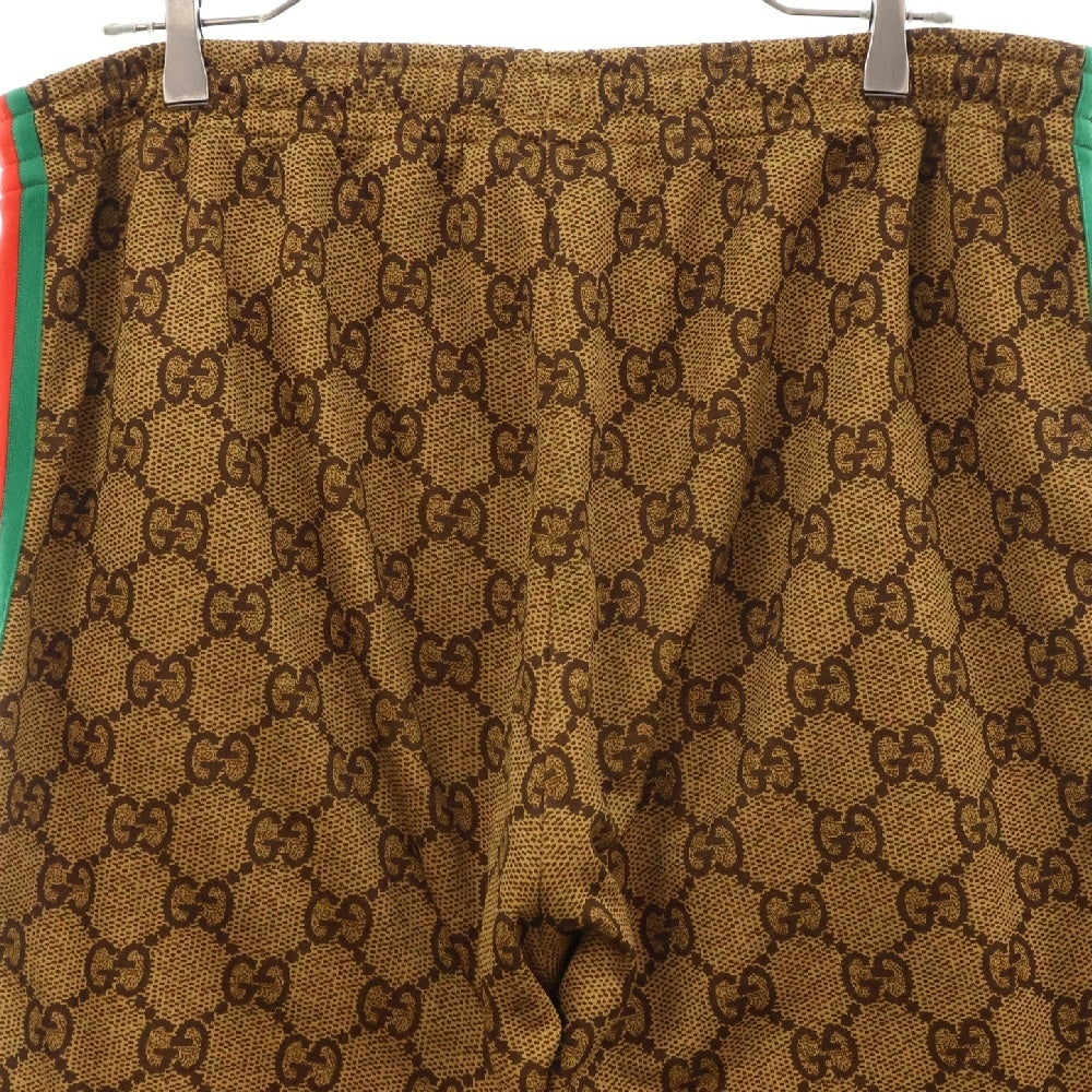 GUCCI(グッチ) 18AW GG Technical Jersey Track Pants GG総柄テクニカルジャージトラックパンツ ブラウン 523489 X9V35