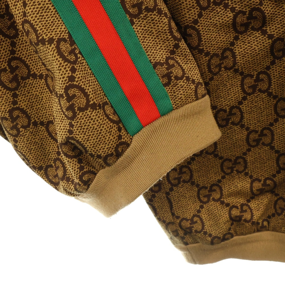 GUCCI(グッチ) 18AW GG Technical Jersey Track Pants GG総柄テクニカルジャージトラックパンツ ブラウン 523489 X9V35