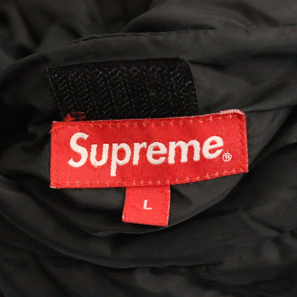 SUPREME(シュプリーム) 22AW Flannel Reversible Puffer Jacket フランネル リバーシブル パファー ジャケット ブラック