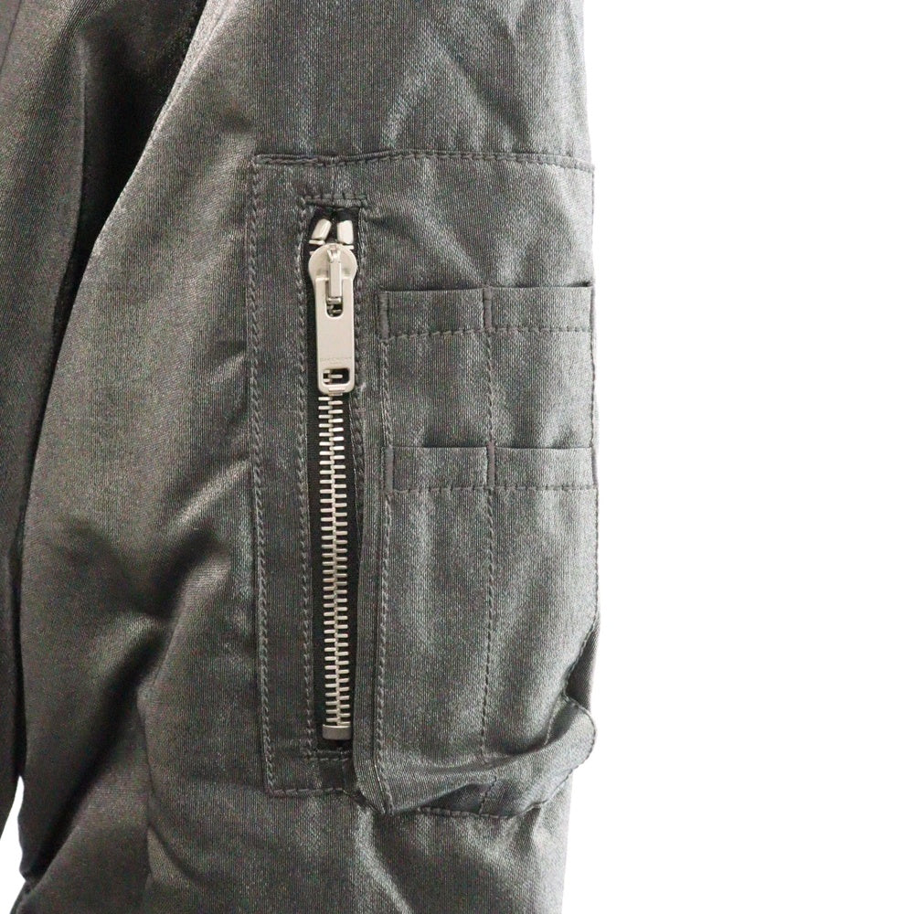 GIVENCHY(ジバンシィ) BOMBER JACKET MA-1 ボンバージャケット シルバー BM004E 10V7