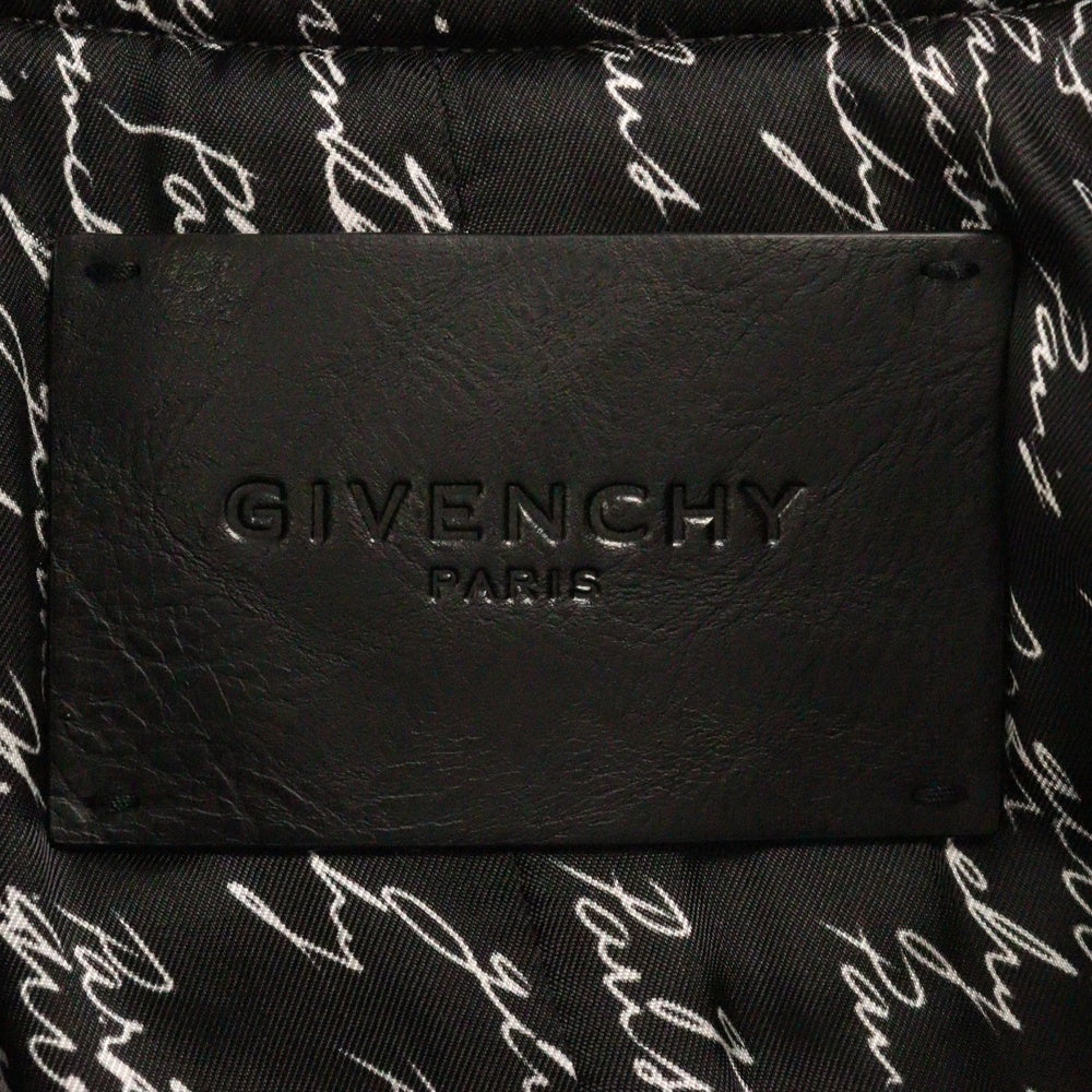 GIVENCHY(ジバンシィ) BOMBER JACKET MA-1 ボンバージャケット シルバー BM004E 10V7