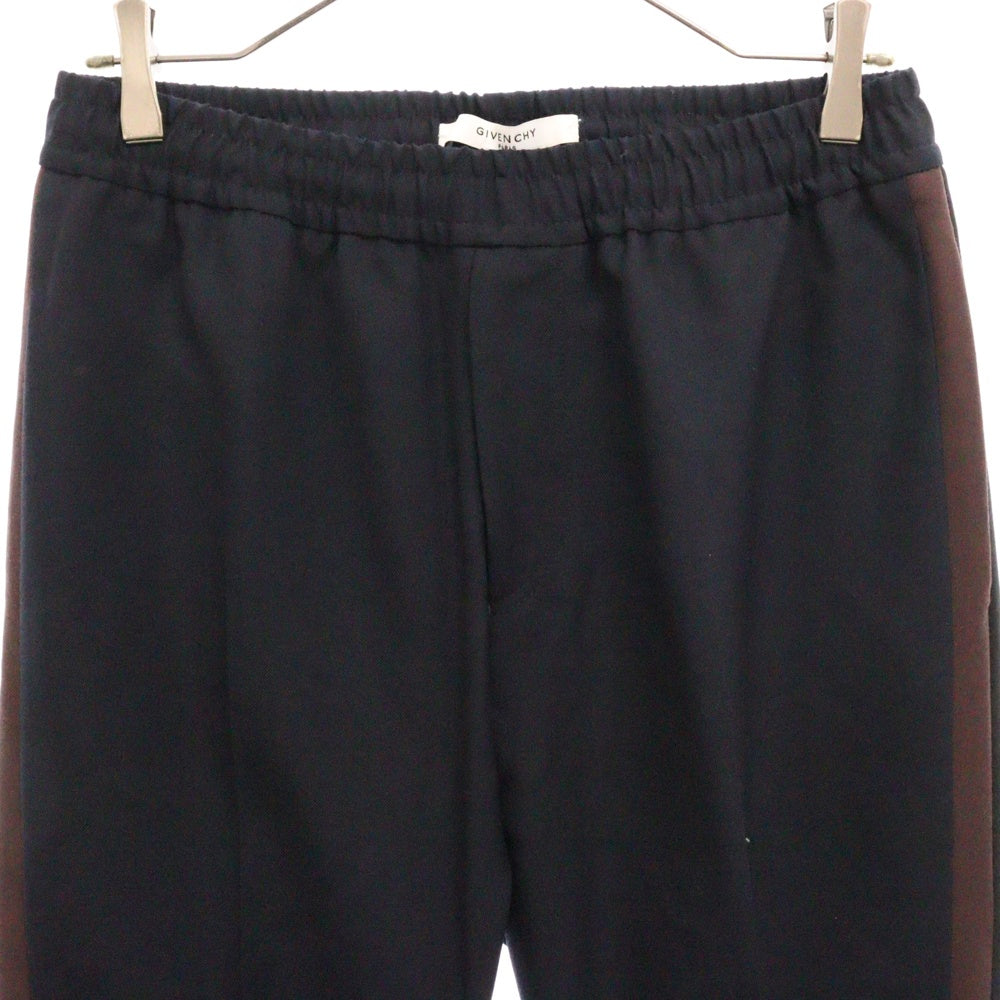 GIVENCHY(ジバンシィ) Slim Fit Pants スリム フィット ウール パンツ ネイビー BM507F1005