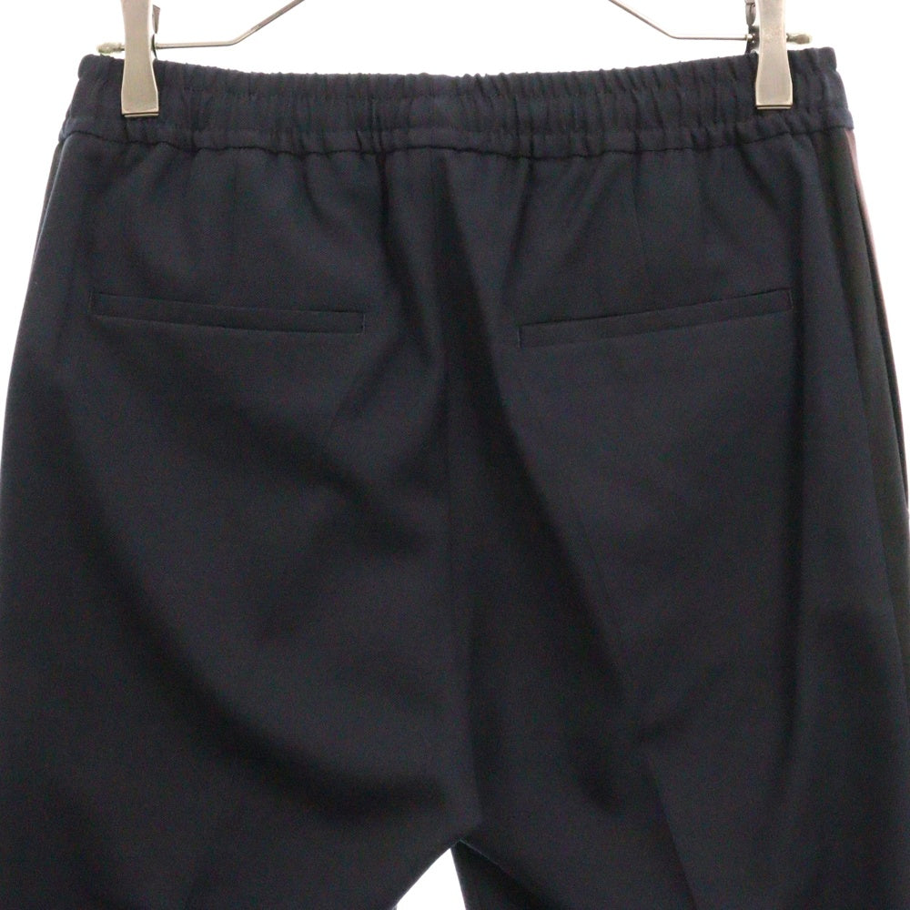 GIVENCHY(ジバンシィ) Slim Fit Pants スリム フィット ウール パンツ ネイビー BM507F1005