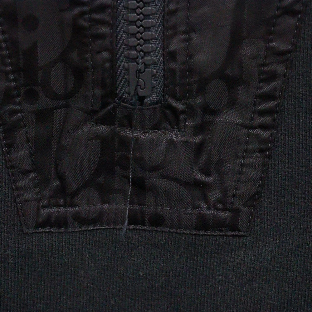 DIOR(ディオール) 21SS トロッター柄フード ハーフジップ パーカー ネイビー 113J406A0531