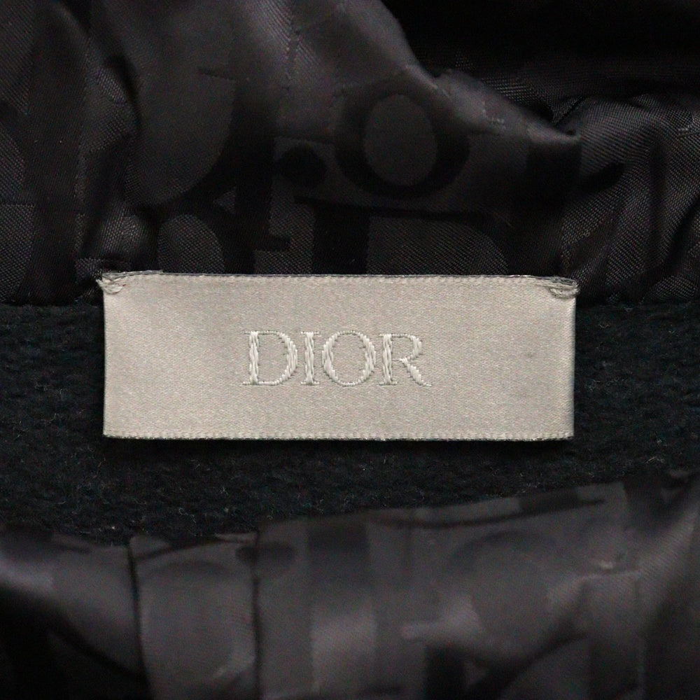 DIOR(ディオール) 21SS トロッター柄フード ハーフジップ パーカー ネイビー 113J406A0531