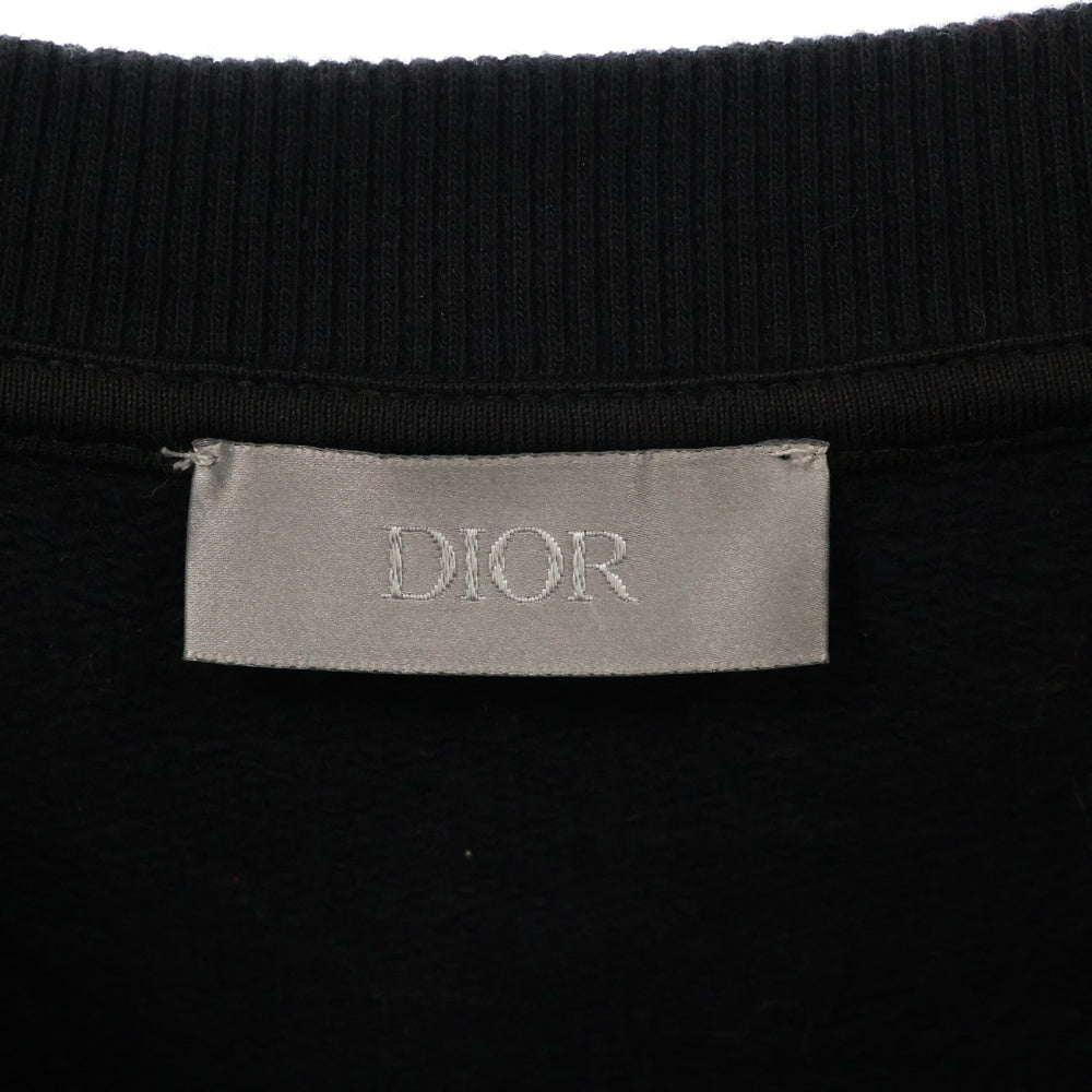 DIOR(ディオール) 20AW Atelier Logo Sweatshirt アトリエロゴプリント クルーネックスウェットトレーナー ブラック 043J655A0531