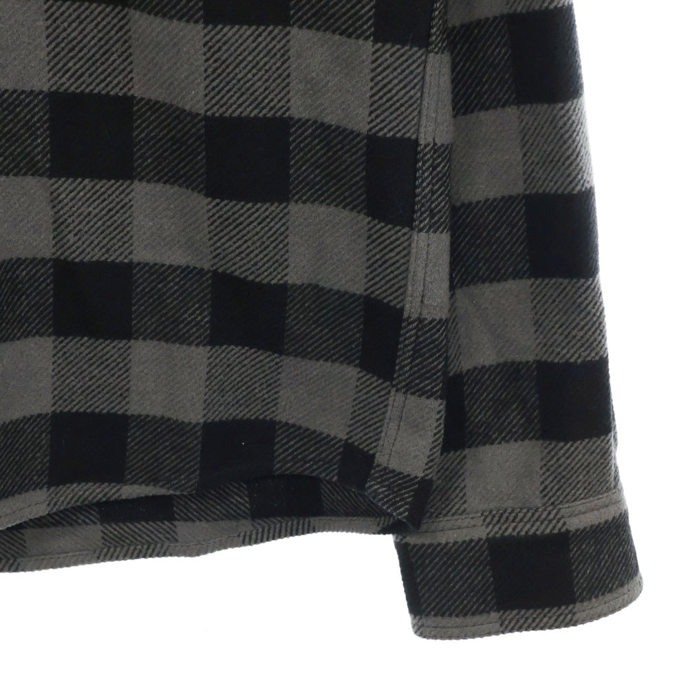 OFF-WHITE(オフホワイト) 21AW Plaid Flannel Shirt チェック柄 フランネル 長袖シャツ ブラック/グレー OMGA133F21FAB001