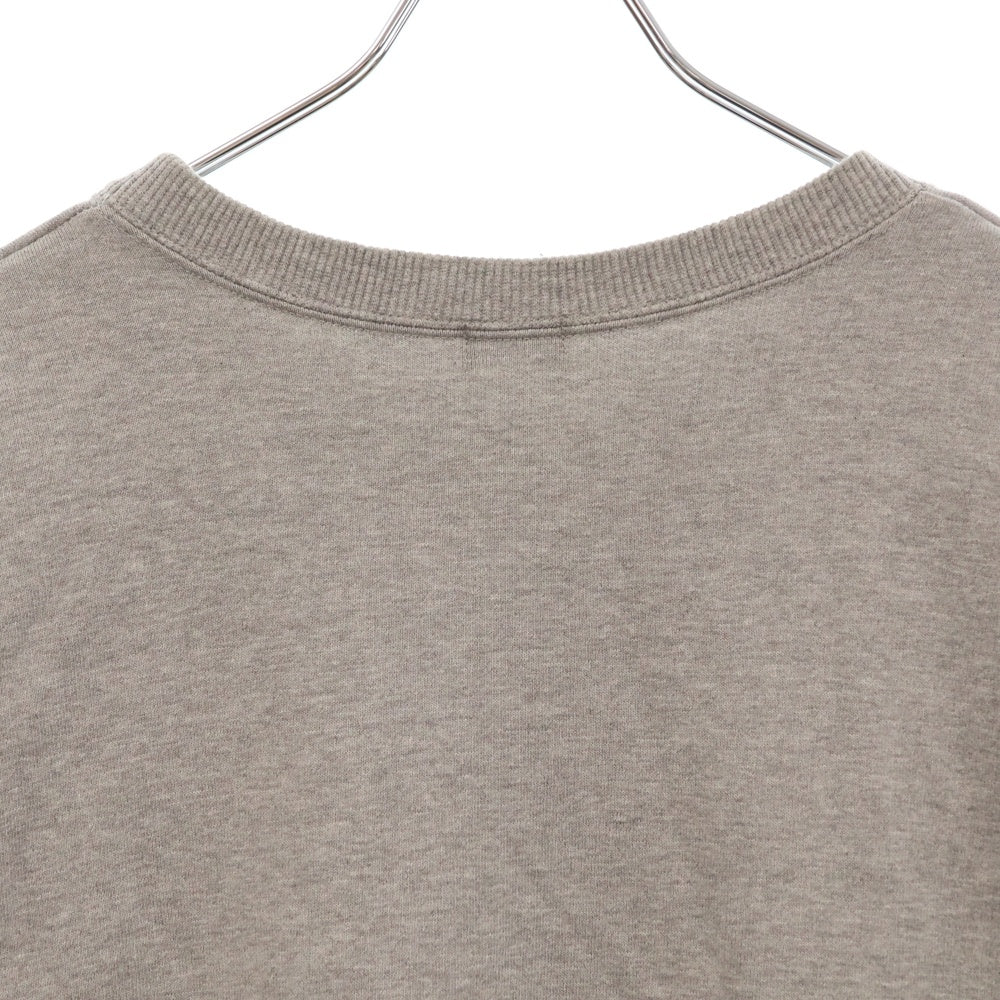 kolor BEACON(カラービーコン) 21SS LOGO SWEAT SHIRT フロントプリント クルーネック 長袖スウェット グレー 21SBM-T05232