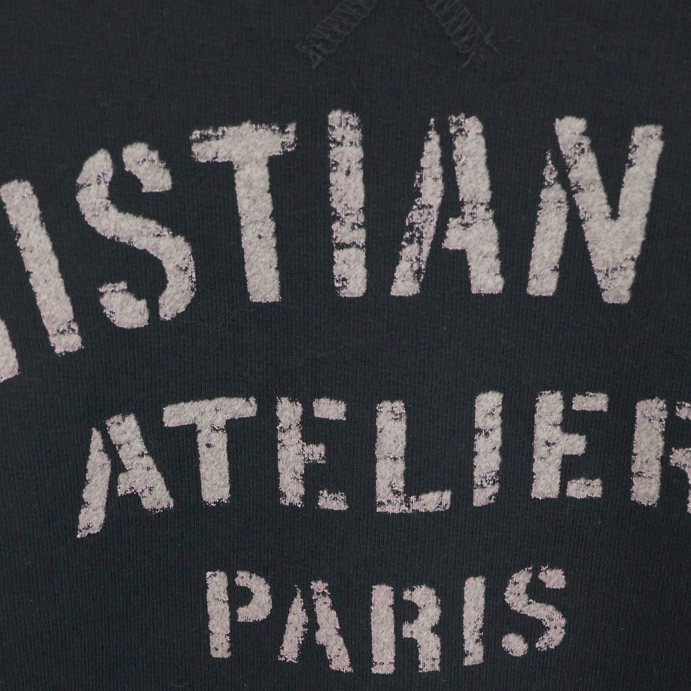 DIOR(ディオール) 20AW Atelier Logo Sweatshirt アトリエロゴプリント クルーネックスウェットトレーナー ネイビー 043J655A0531