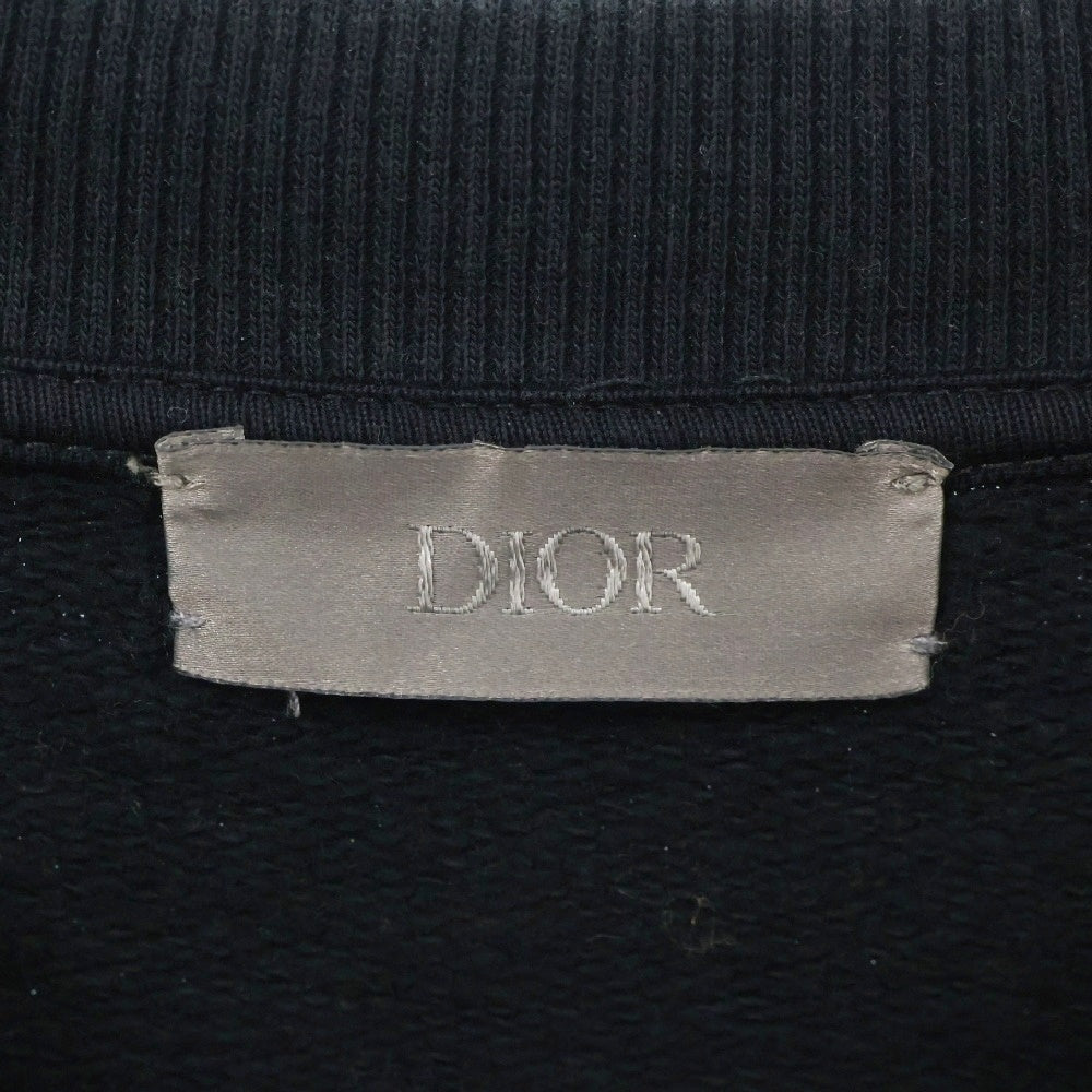 DIOR(ディオール) 20AW Atelier Logo Sweatshirt アトリエロゴプリント クルーネックスウェットトレーナー ネイビー 043J655A0531