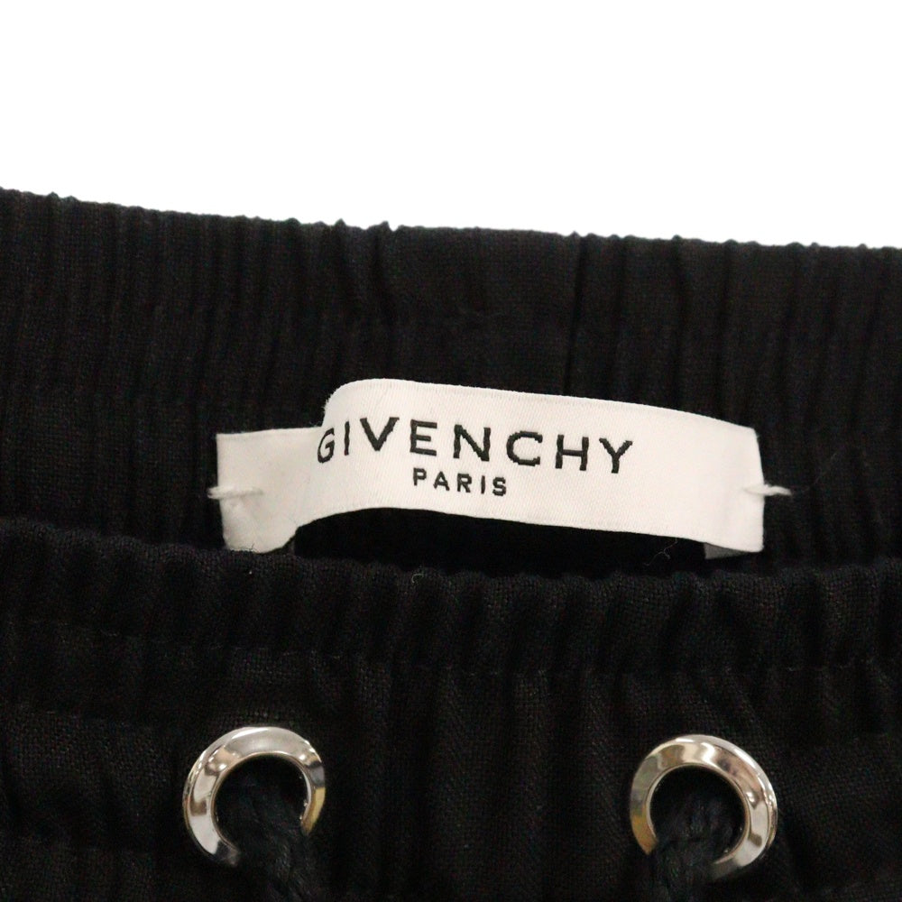 GIVENCHY(ジバンシィ) ドローストリング ストレート スラックスパンツ ブラック BM502L 100H