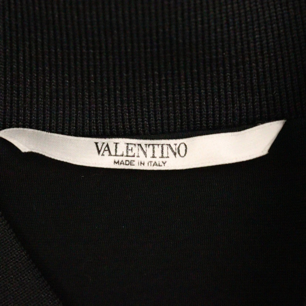 VALENTINO(ヴァレンチノ) 蝶刺繍 総柄 スタジャン ブルゾン ネイビーMV3CI0A234E