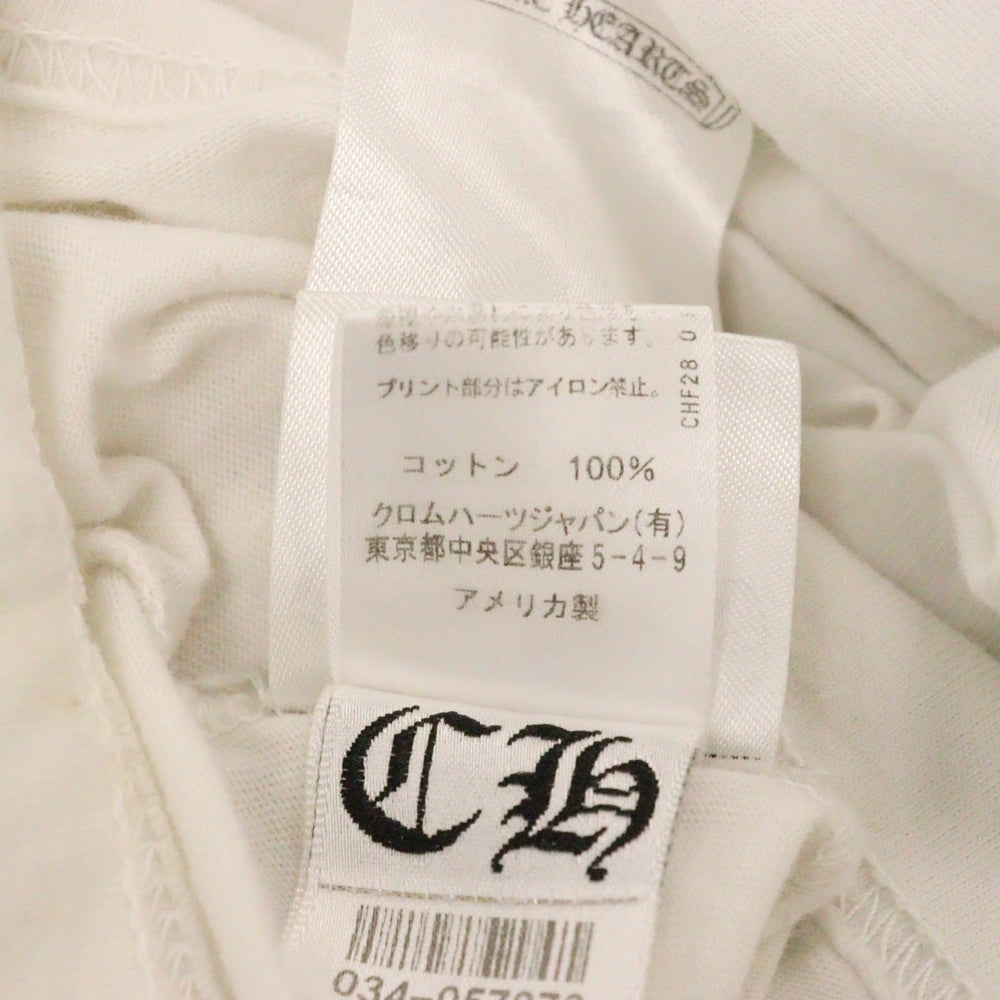 CHROME HEARTS(クロムハーツ) CH FOTI フォティ 両面プリント クルーネック 半袖tシャツ ホワイト