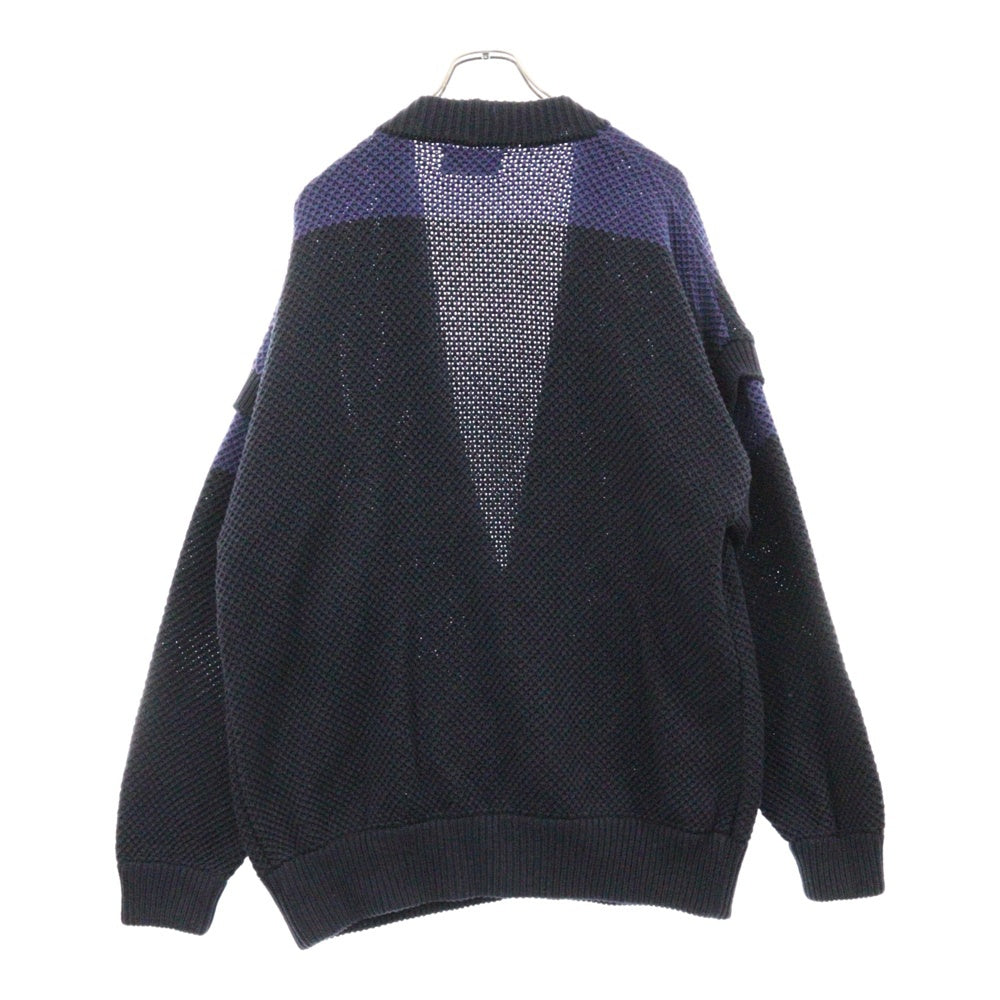 TAUPE(トープ) RAHBEN WAFFLE KNIT CARDIGAN ワッフルニット カーディガン ネイビー TPM22307001