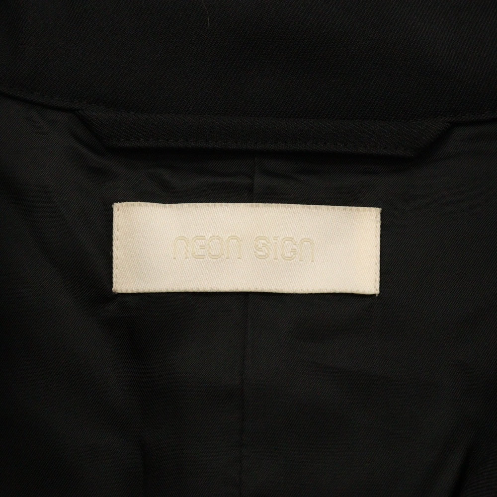 NEON SIGN(ネオンサイン) 20SS 代官山O別注 ポリエステル トレンチコート ブラック 1202