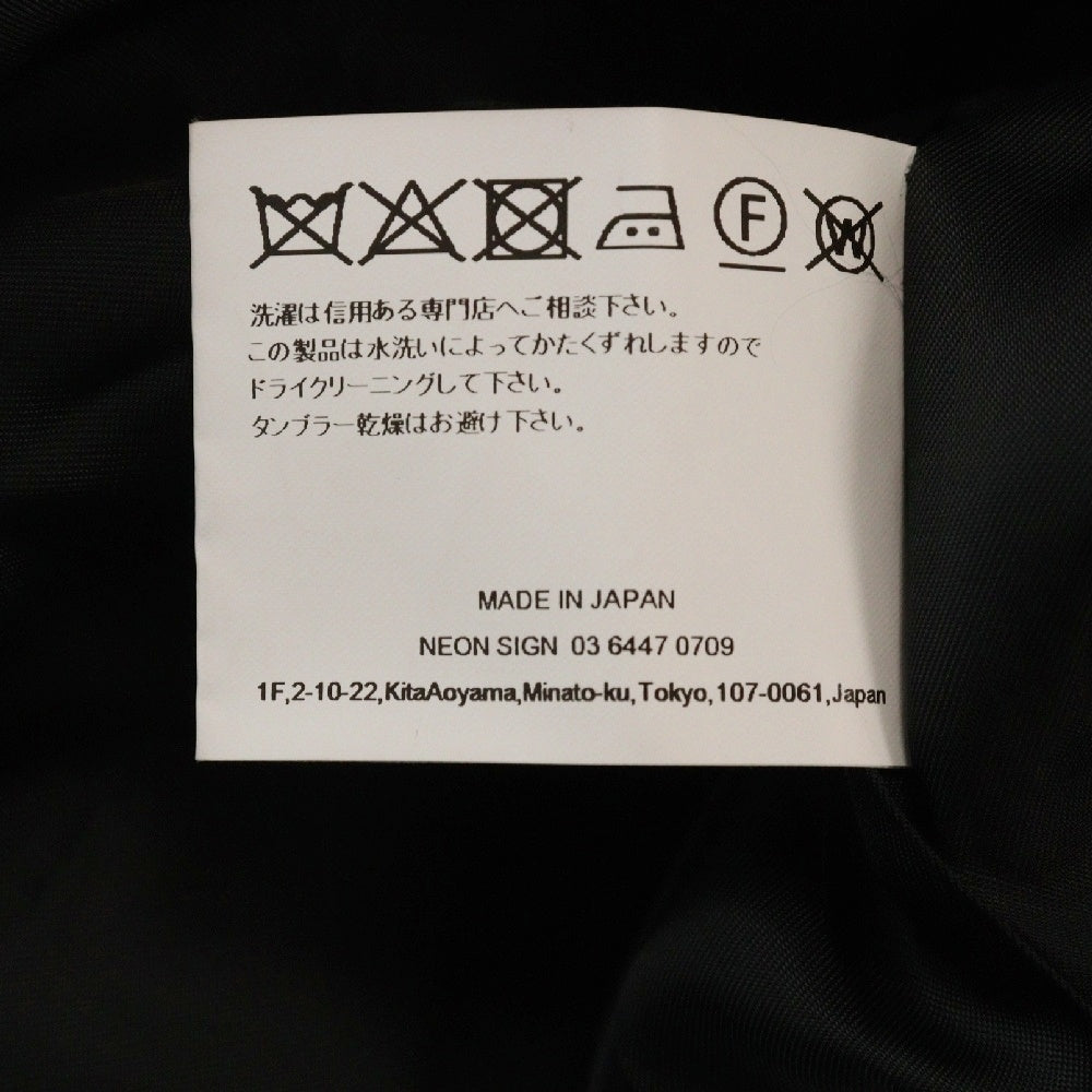 NEON SIGN(ネオンサイン) 20SS 代官山O別注 ポリエステル トレンチコート ブラック 1202