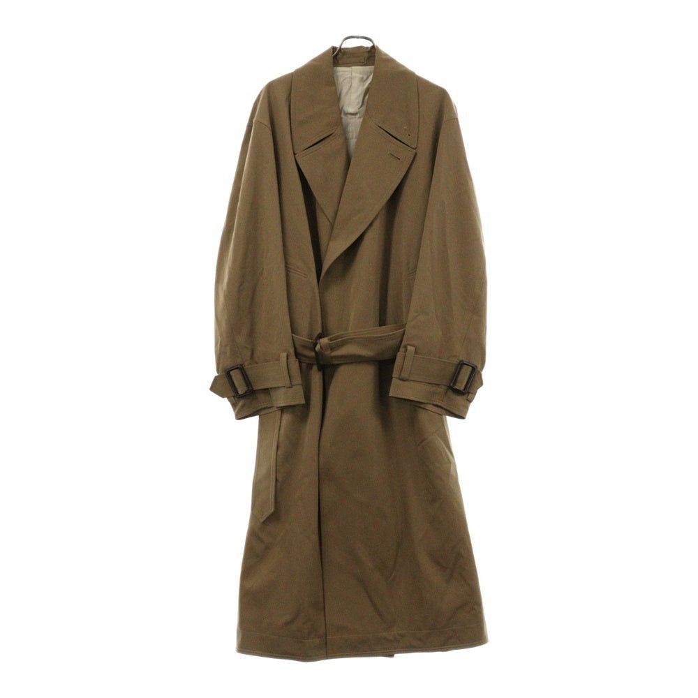 YOKE(ヨーク) 21AW OVERSIZED DOUBLE BRESTED COAT オーバーサイズ ダブルブレスト トレンチコート ブラウン YK21AW0256C
