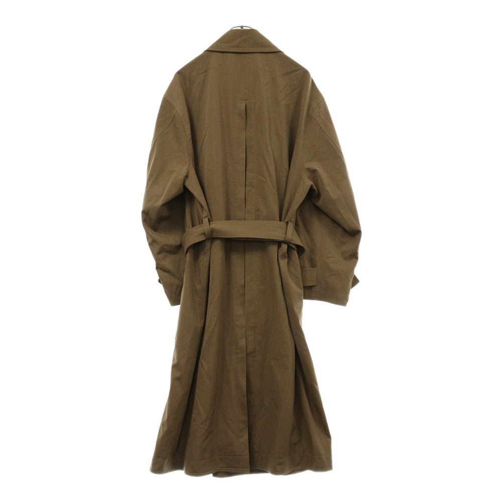 YOKE(ヨーク) 21AW OVERSIZED DOUBLE BRESTED COAT オーバーサイズ ダブルブレスト トレンチコート ブラウン YK21AW0256C