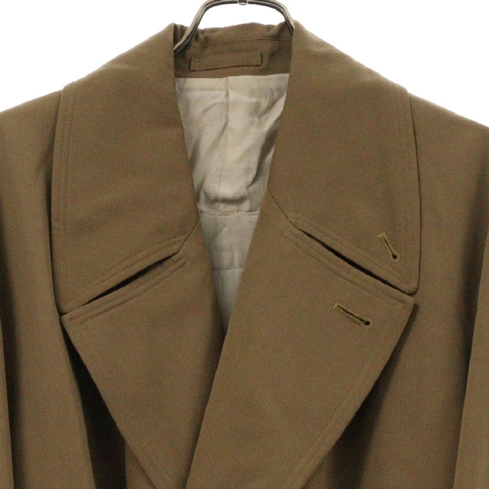 YOKE(ヨーク) 21AW OVERSIZED DOUBLE BRESTED COAT オーバーサイズ ダブルブレスト トレンチコート ブラウン YK21AW0256C