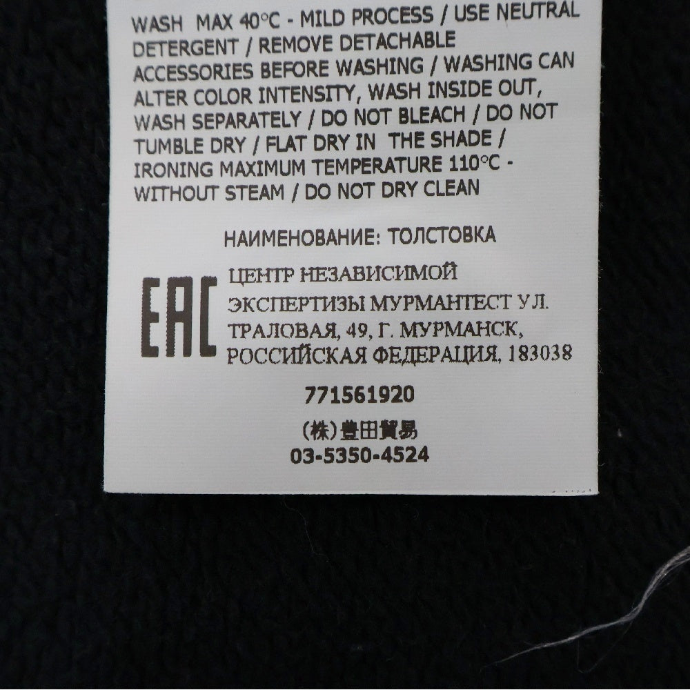 STONE ISLAND(ストーンアイランド) 22AW LogoPatch Halfzip Sweatshirt ロゴワッペン付 ハーフジップ スウェット ブラック 771561920