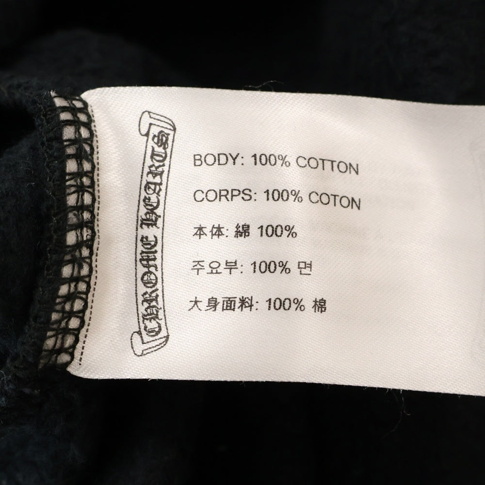 CHROME HEARTS(クロムハーツ) Horseshoe L/S Sweatshirt ホースシュープリント 袖フローラル スウェット ブラック