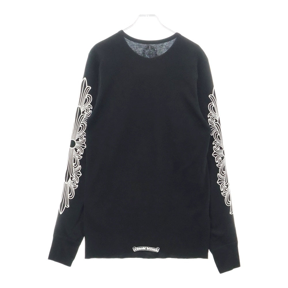 CHROME HEARTS(クロムハーツ) CH L S 1 Thermal 袖フローラルサーマル長袖カットソー ブラック