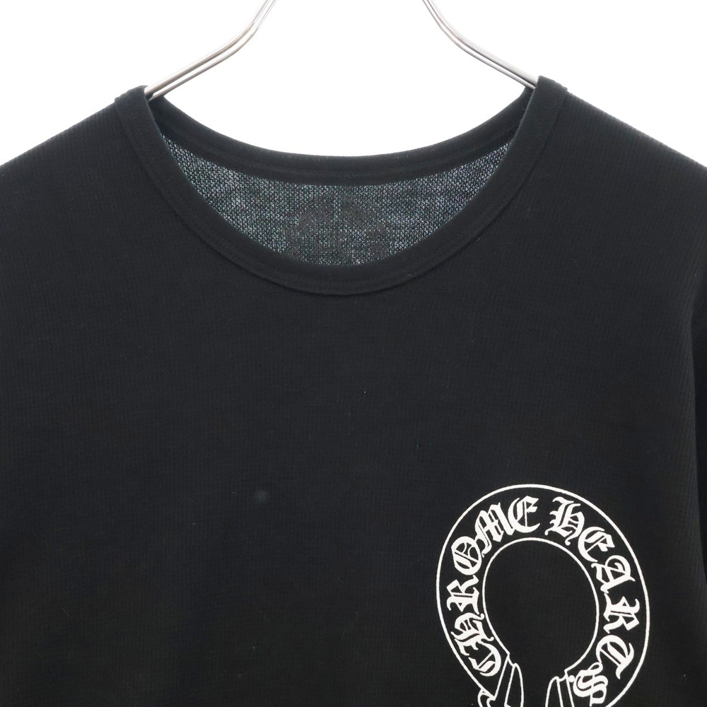 CHROME HEARTS(クロムハーツ) CH L S 1 Thermal 袖フローラルサーマル長袖カットソー ブラック