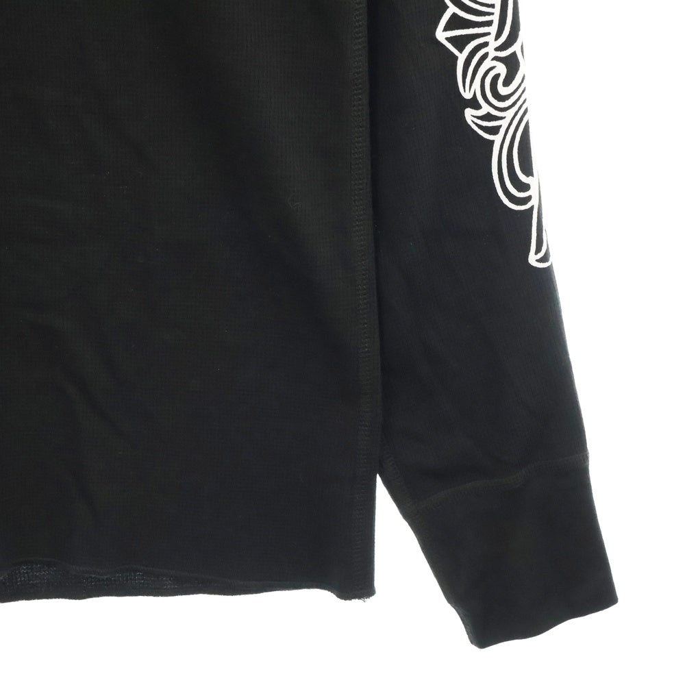 CHROME HEARTS(クロムハーツ) CH L S 1 Thermal 袖フローラルサーマル長袖カットソー ブラック