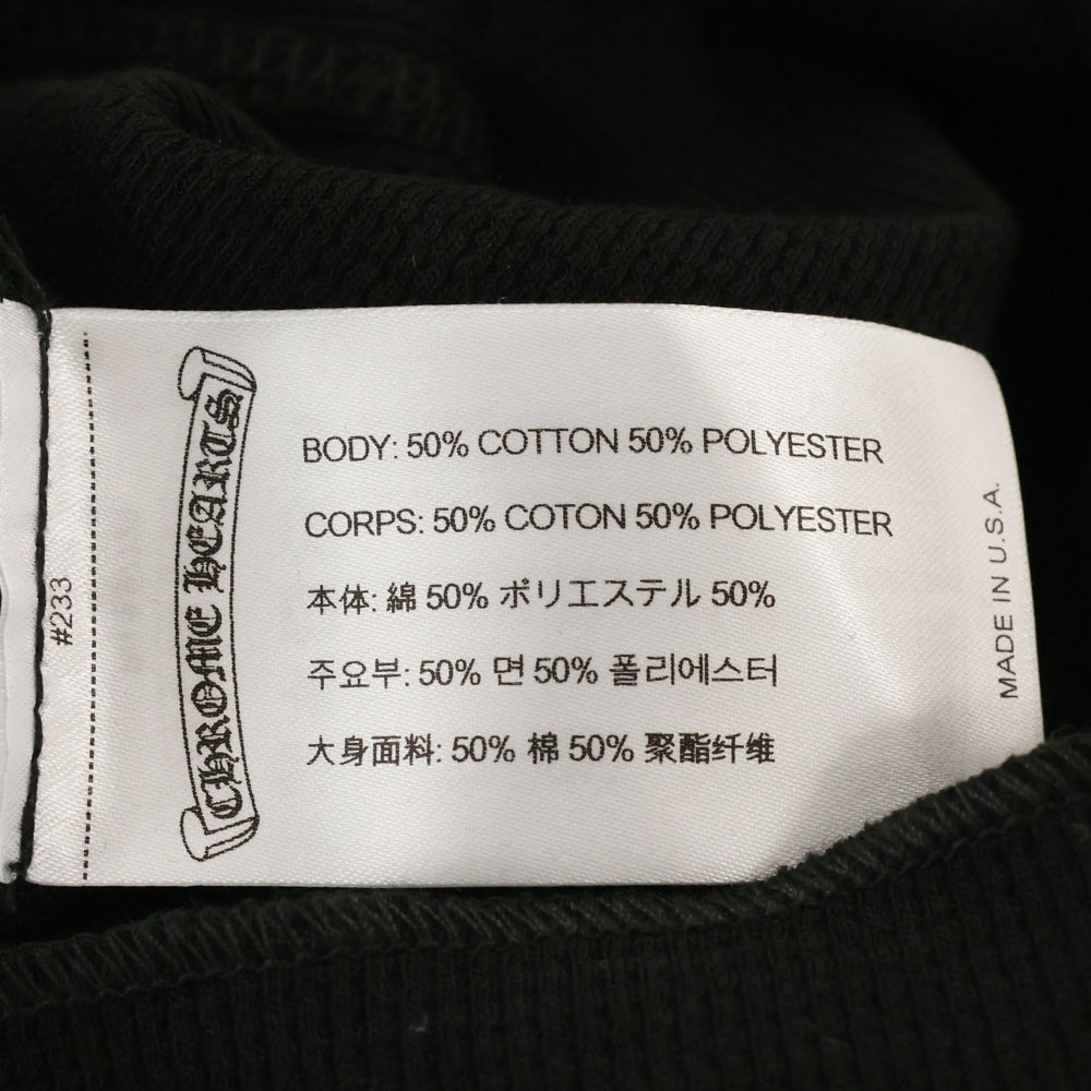 CHROME HEARTS(クロムハーツ) CH L S 1 Thermal 袖フローラルサーマル長袖カットソー ブラック