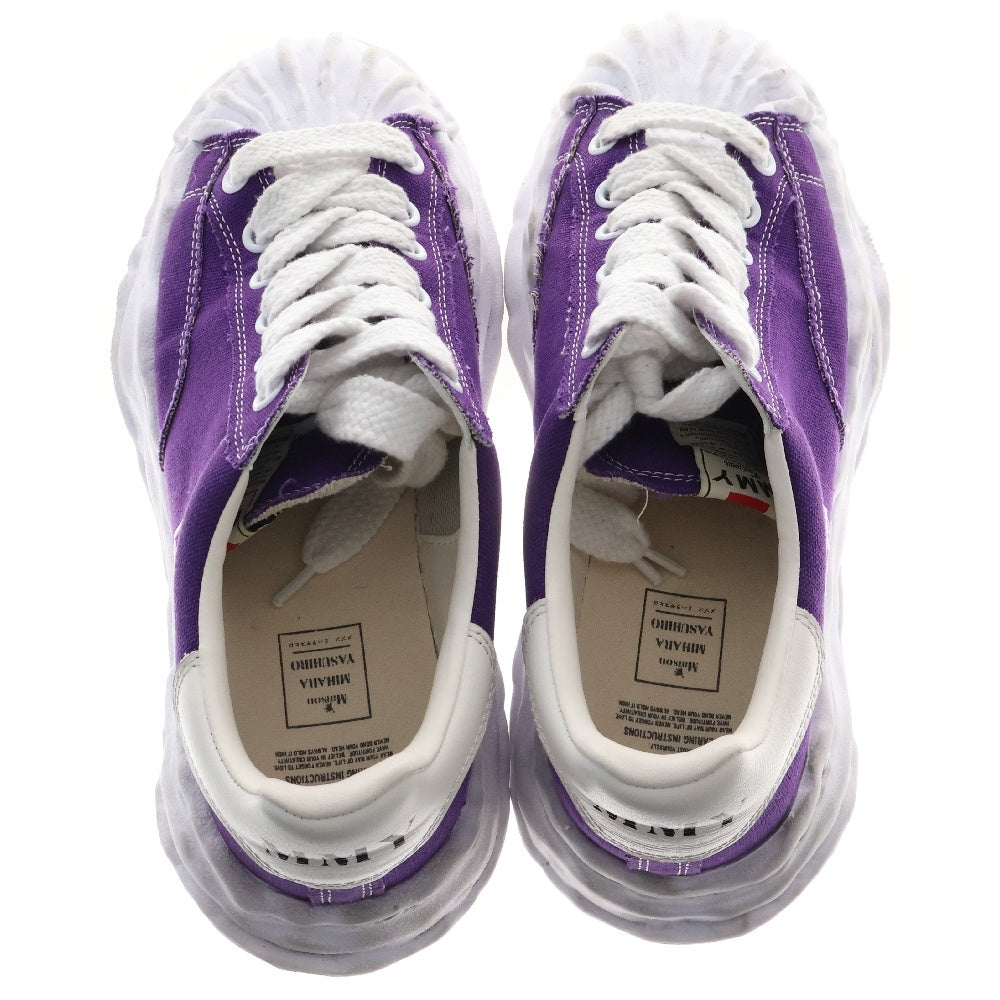 MAISON MIHARAYASUHIRO(メゾンミハラヤスヒロ) BLAKEY OG Sole Canvas Low-top Sneaker A08FW735 ブレイキー OG ソール キャンバス ロートップ スニーカー パープル