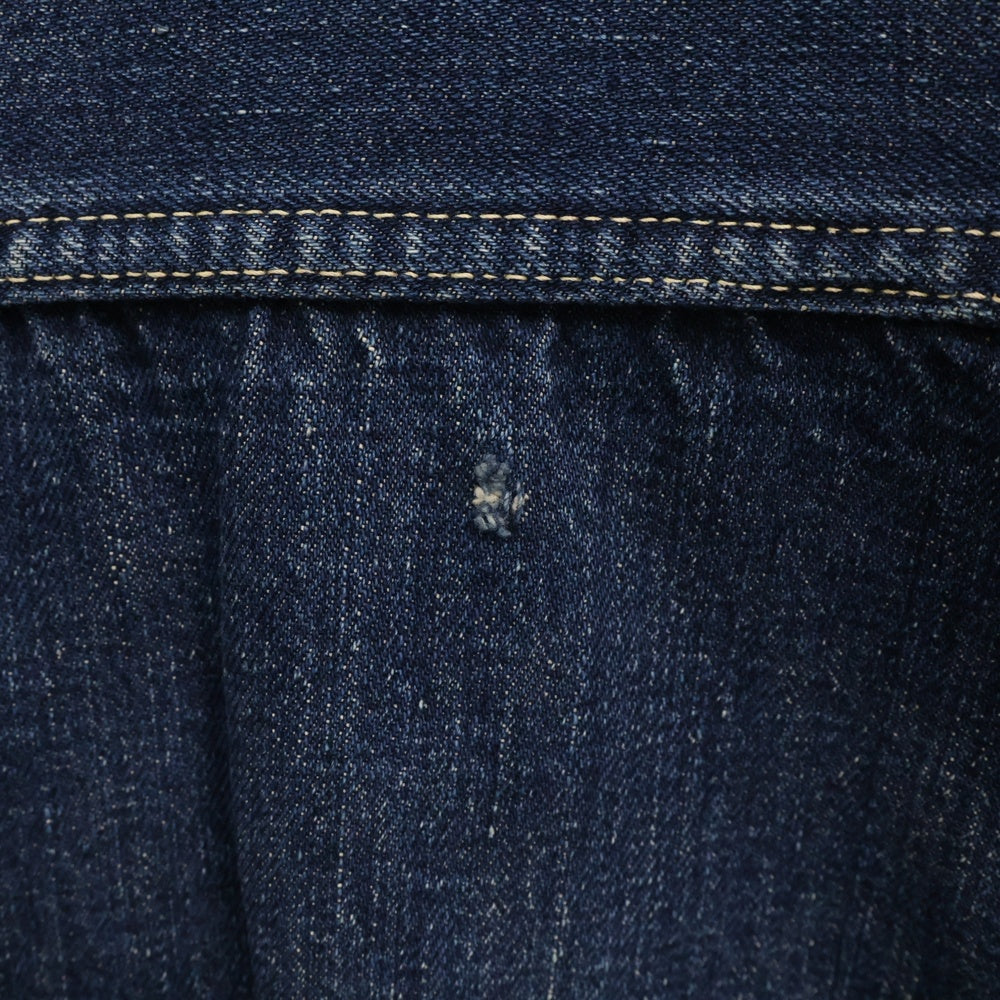 Levi's(リーバイス) 40s VINTAGE 1st 506XX 46MODEL 片面タブ BIG E ボタン裏刻無刻印 針刺しバックルバック ヤスリバックル デニムジャケット インディゴ