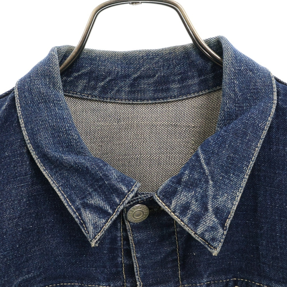 Levi's(リーバイス) 40s VINTAGE 1st 506XX 46MODEL 片面タブ BIG E ボタン裏刻無刻印 針刺しバックルバック ヤスリバックル デニムジャケット インディゴ