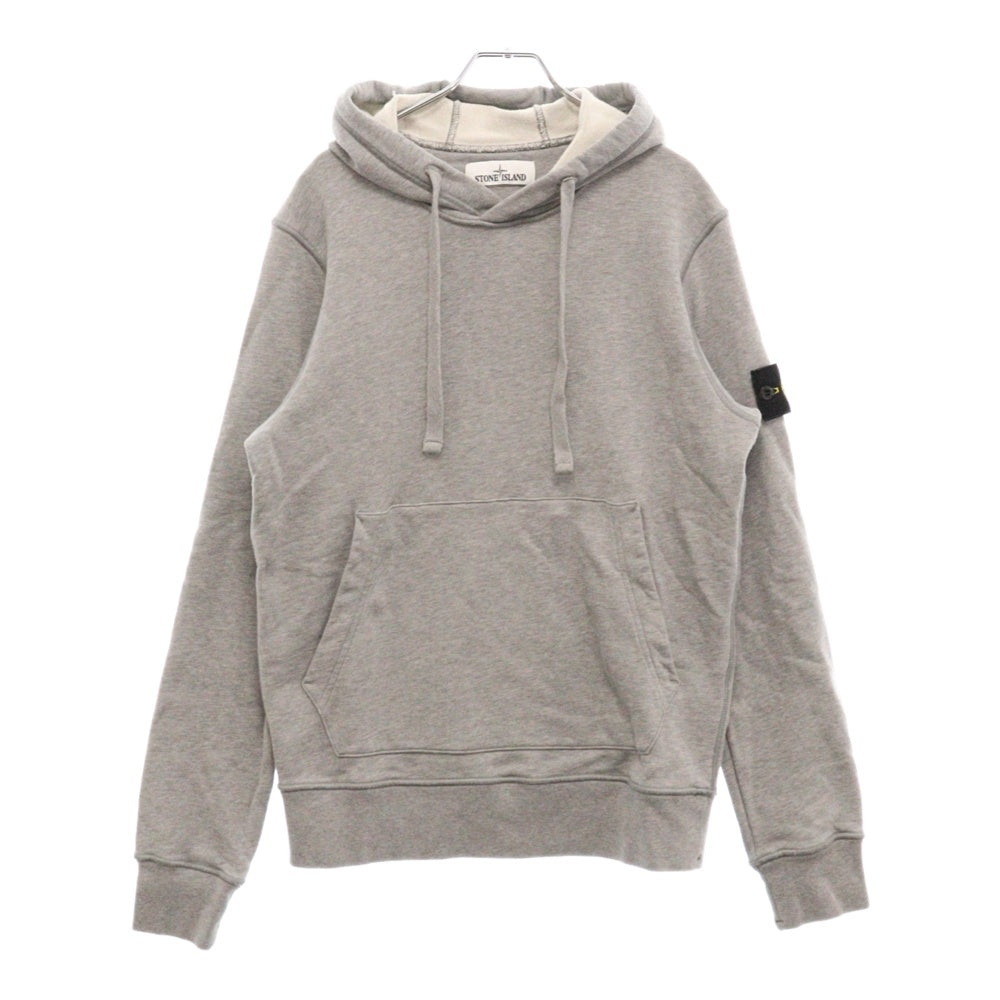 STONE ISLAND(ストーンアイランド) ロゴワッペン付き プルオーバー パーカー グレー 721564151