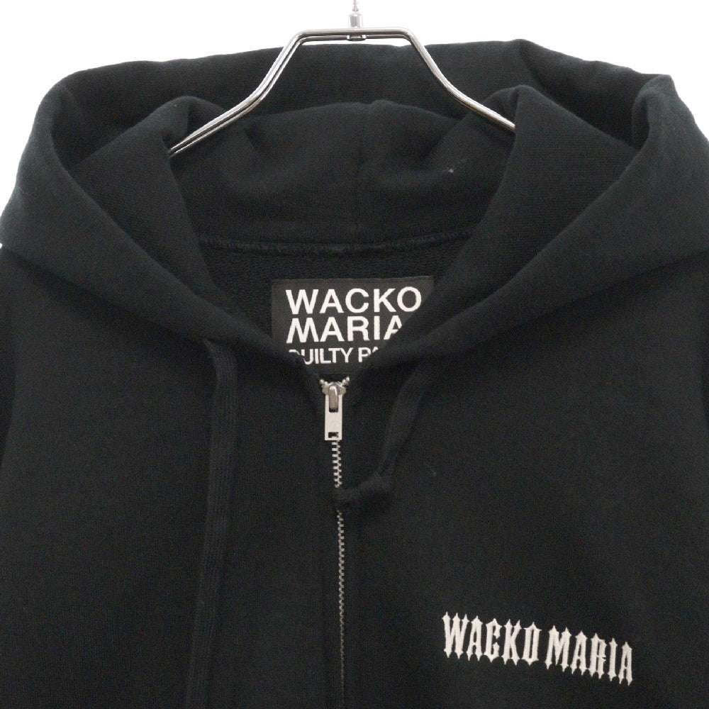 WACKO MARIA(ワコマリア) 24AW HEAVY WEIGHT ZIP HOODED SWEAT SHIRT ヘビーウェイト ジップ フーデッド スウェットシャツ パーカー ブラック