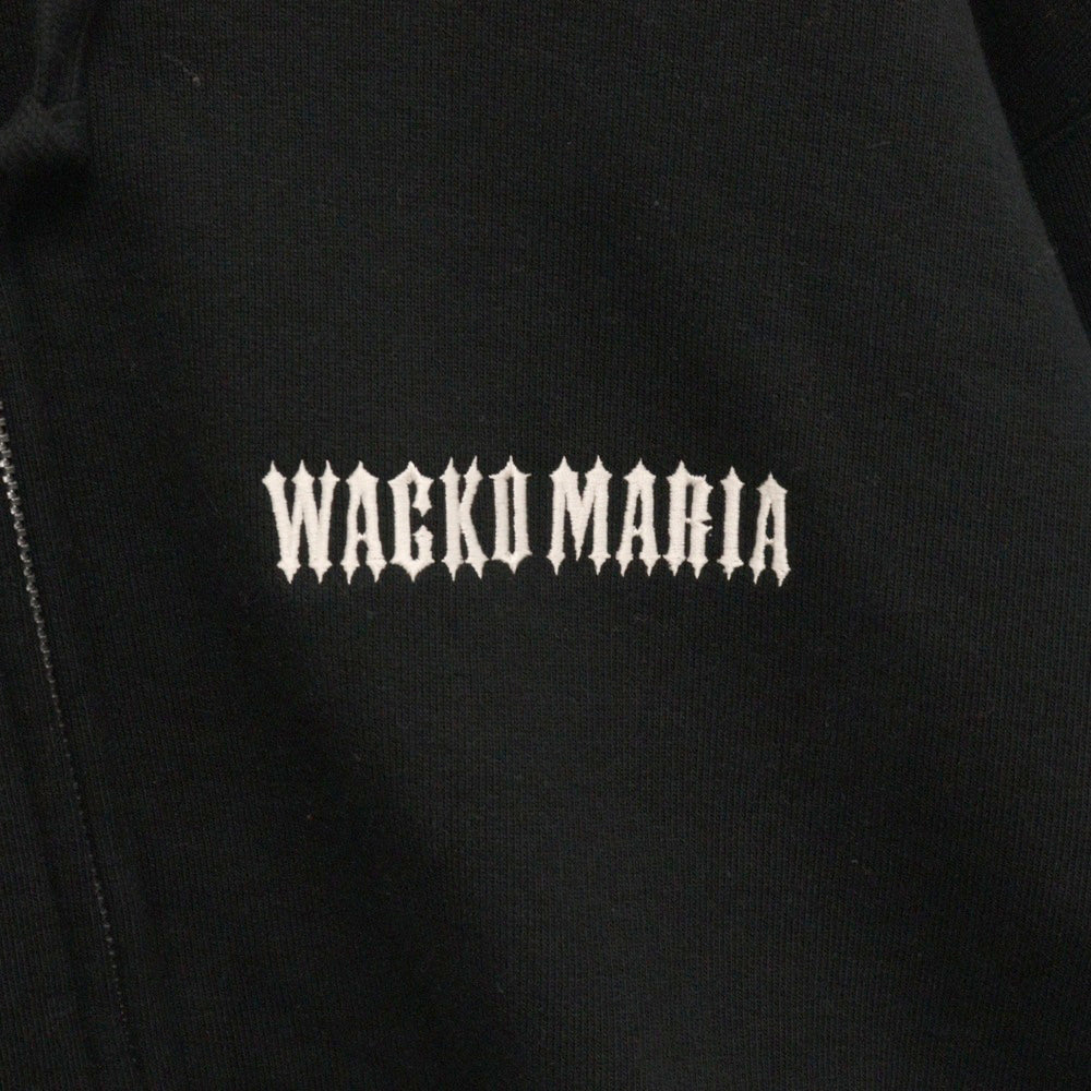 WACKO MARIA(ワコマリア) 24AW HEAVY WEIGHT ZIP HOODED SWEAT SHIRT ヘビーウェイト ジップ フーデッド スウェットシャツ パーカー ブラック