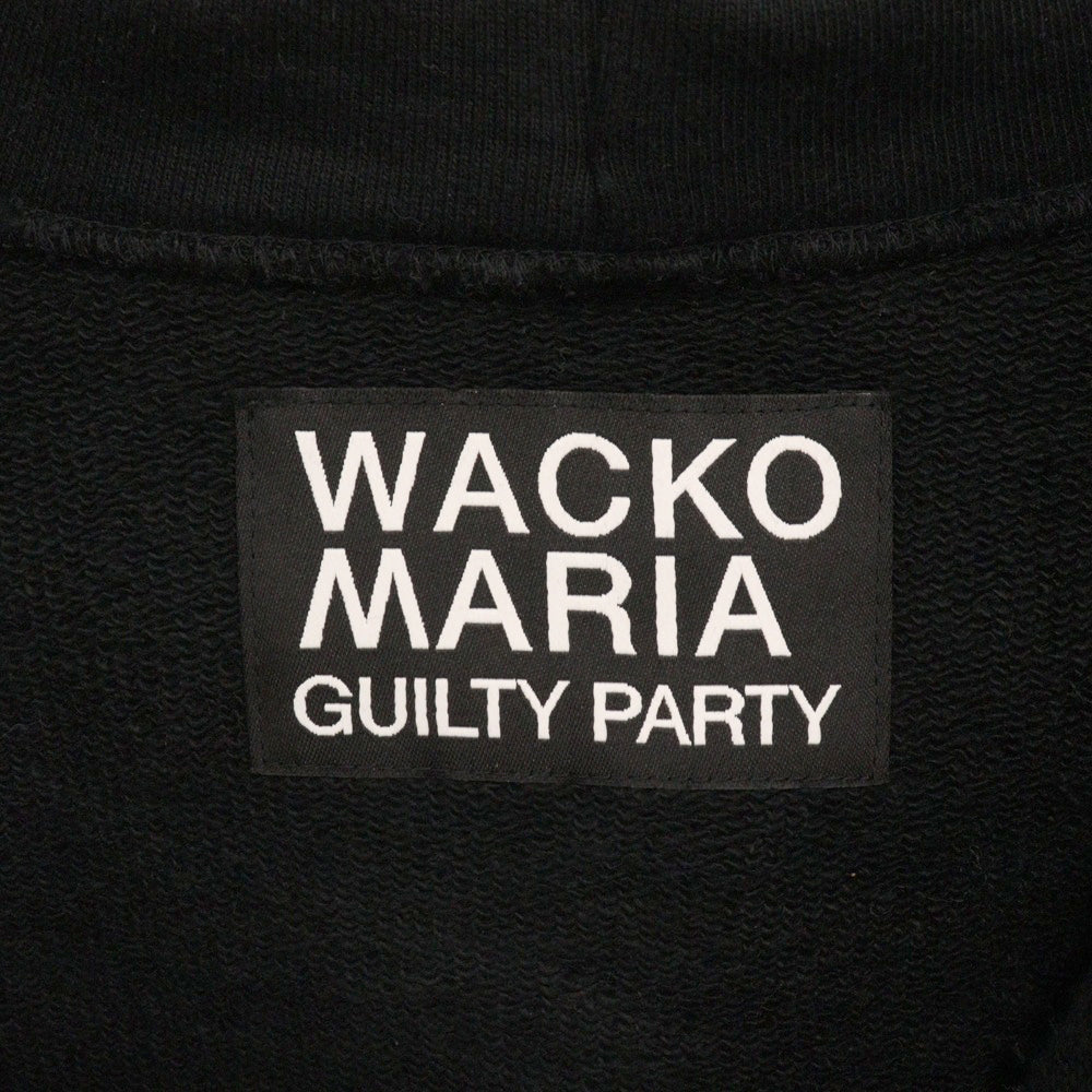 WACKO MARIA(ワコマリア) 24AW HEAVY WEIGHT ZIP HOODED SWEAT SHIRT ヘビーウェイト ジップ フーデッド スウェットシャツ パーカー ブラック